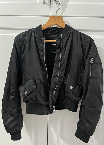 Siyah bomber ceket 