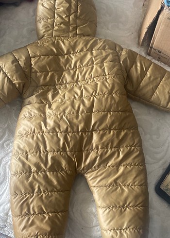 Kız Bebek Parlak Kahverengi Kürklü Tulumu - Görsel 3