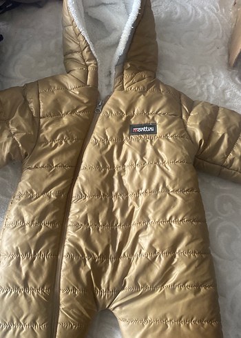 Kız Bebek Parlak Kahverengi Kürklü Tulumu - Görsel 2