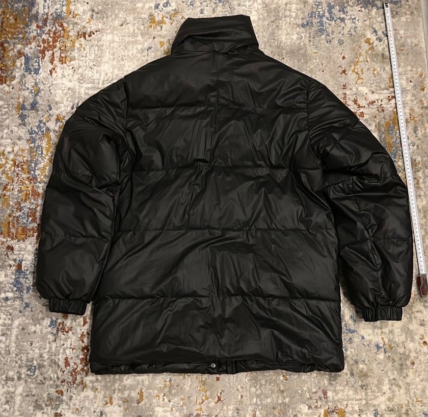 Siyah Kadın Midi Boy Kışlık Mont - Görsel 2