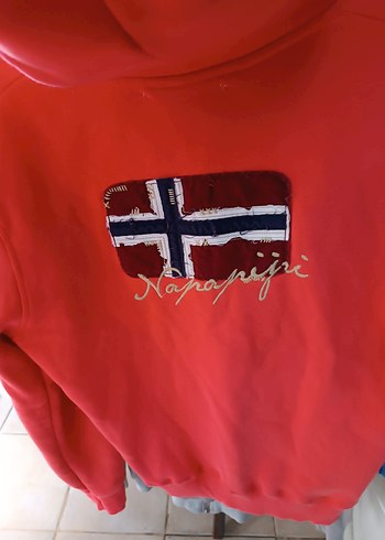 s Beden kırmızı Renk Fermuarlı Kırmızı Kadın Sweatshirt