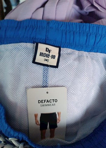 Defacto Erkek Mavi Mini Yüzme Şortu - Görsel 2