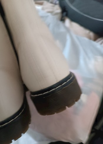 Diğer Beyaz Kadın Stiletto Topuklu Lastik Bot