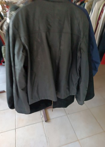 Diğer Gri Deri Kadın Biker Ceket