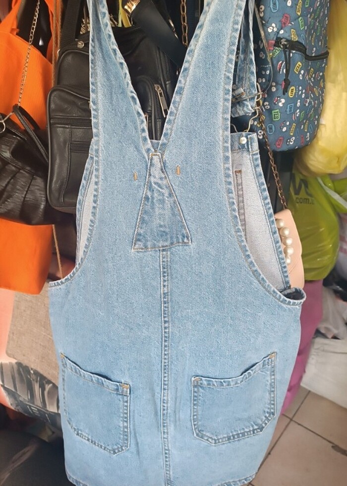 Addax M beden askılı elbise - Görsel 3