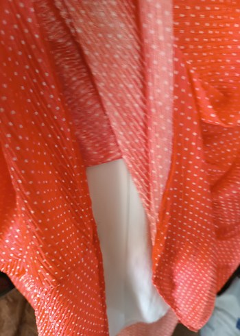 Kırmızı Puantiyeli Midi Hamile Etek - Görsel 2