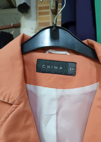 Chima Bej Mini Kesim Düğmeli Kadın Blazer