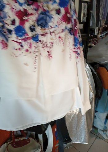 Baskılı Beyaz Mini Emzirme Korsesi - Görsel 3