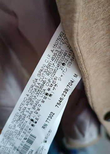 Bej Kadın Keten Ceket, Düğmeli, Normal Boy - Görsel 6