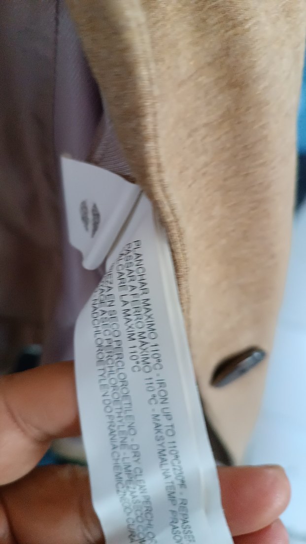 Bej Kadın Keten Ceket, Düğmeli, Normal Boy - Görsel 5