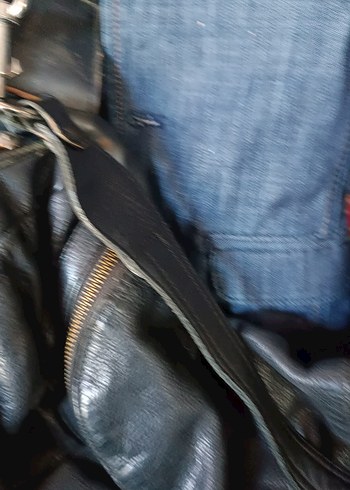 Kahverengi Deri Kadın Biker Ceket - Görsel 4