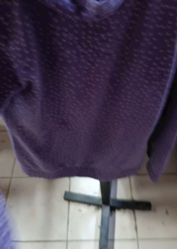 Mor Fermuarlı Kadın Polar Ceket - Görsel 4