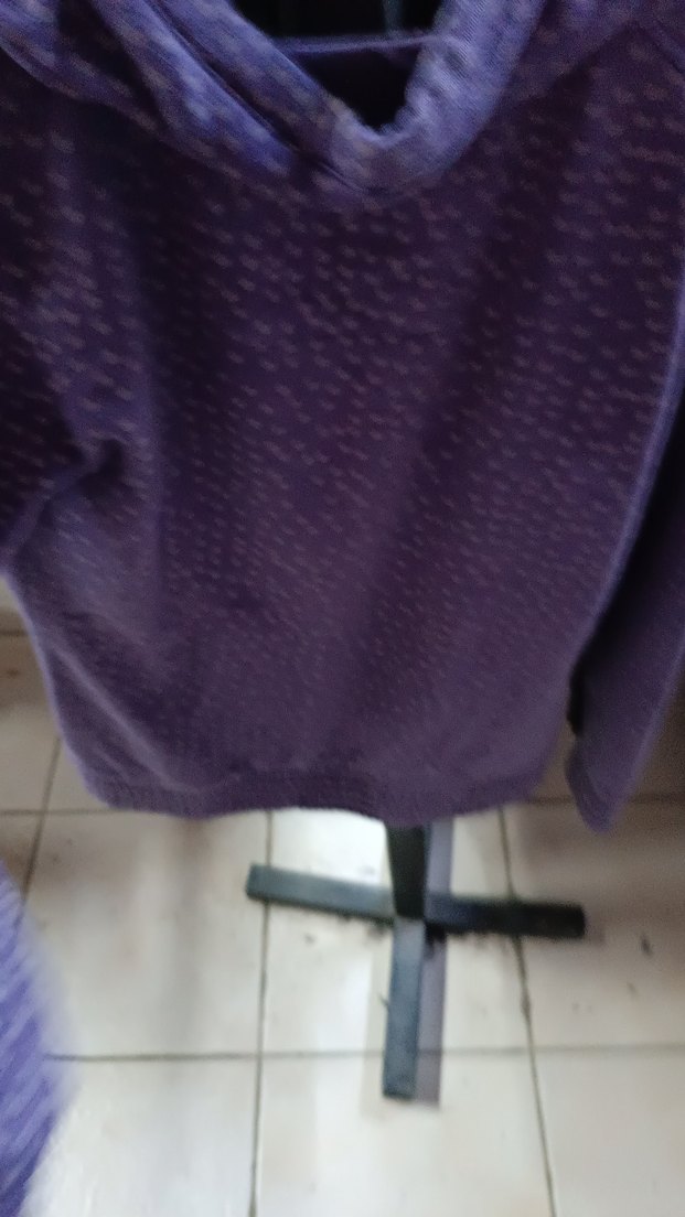 Mor Fermuarlı Kadın Polar Ceket - Görsel 4