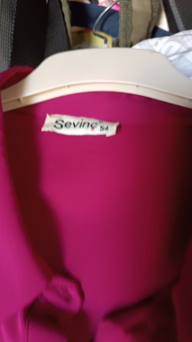 Pembe Uzun Kollu Düğmeli Kadın Gömlek - Görsel 2