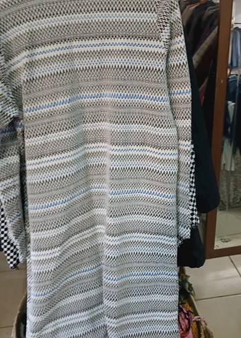 Kadın Gri Uzun Regular Fit Düğmeli Kaban - Görsel 5