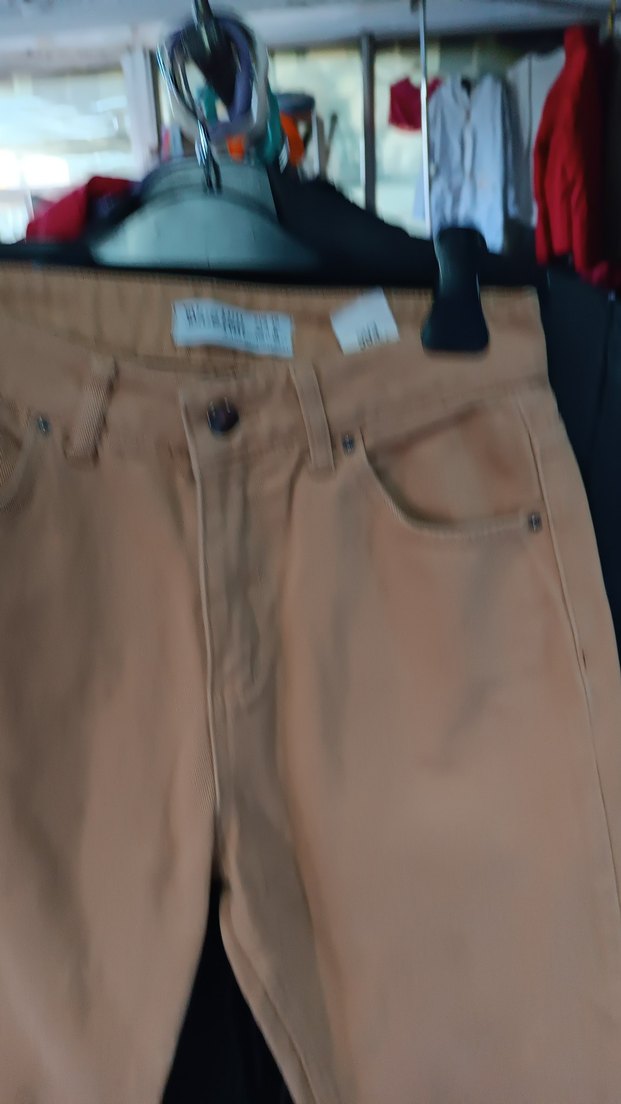 Bej Kadın Bol Kesim Midi Kot Pantolon - Görsel 4