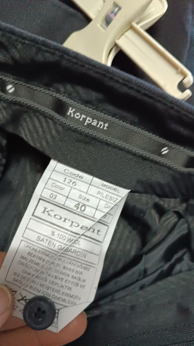 Korpant Siyah Regular Fit Erkek Pantolon - Görsel 2