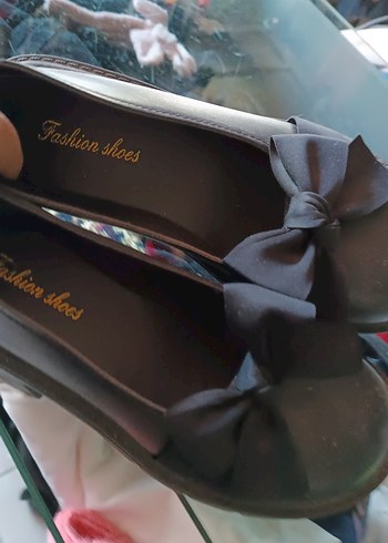 Kahverengi Platform Topuklu Fiyonklu Gotik Kadın Ayakkabısı - Görsel 5