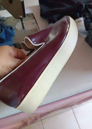 Diğer Bordo Rugan Kadın Stiletto Ayakkabı