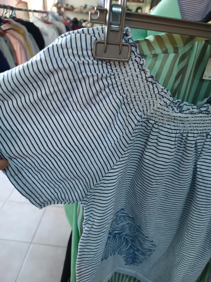 Mavi Baskılı Hamile ve Emzirme Sütyeni - Görsel 5