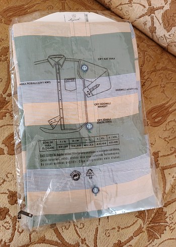 Camel Renkli Düğmeli Kısa Kollu Erkek Gömlek