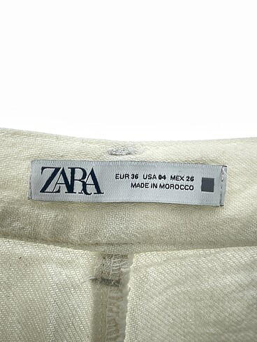 36 Beden beyaz Renk Zara Jean / Kot %70 İndirimli.