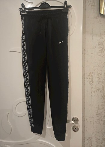 s Beden Nike Siyah Belden Bağlamalı Kadın Eşofman Altı