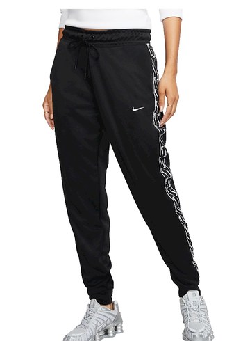 Nike Siyah Belden Bağlamalı Kadın Eşofman Altı