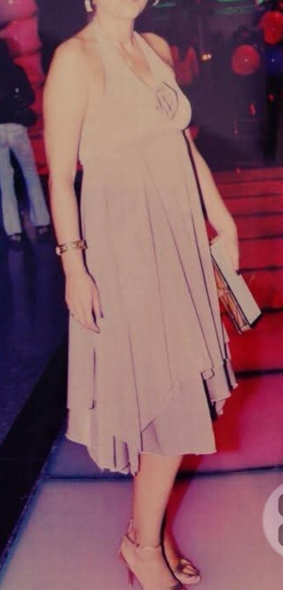 Kasha sırtı açık dekolte.elbise - Görsel 4