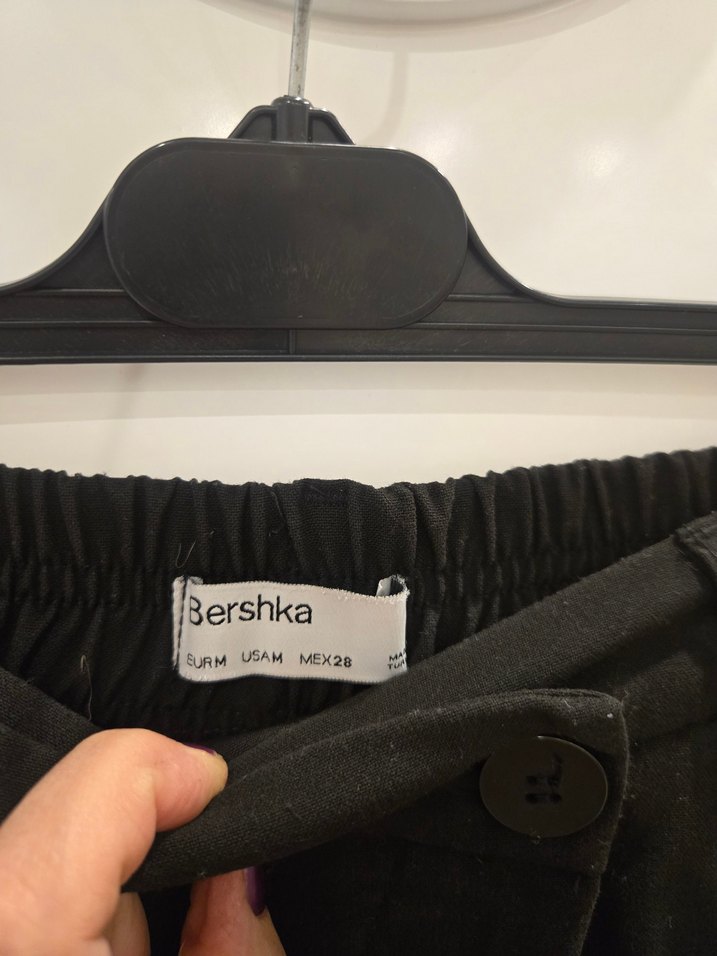 Bershka Siyah Bermuda Şort - Görsel 3