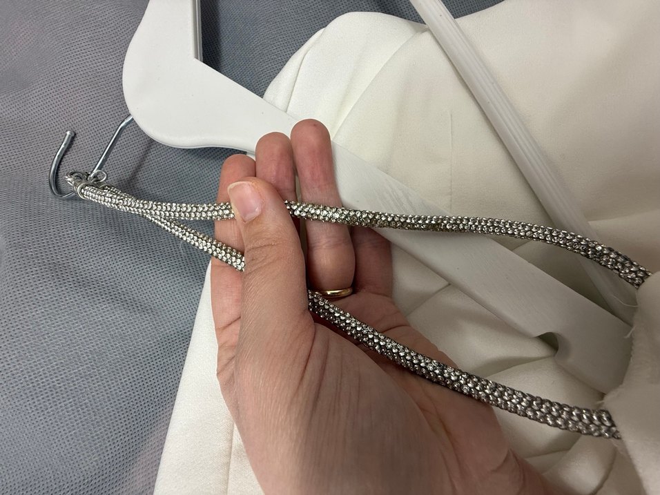 Beyaz Mini Tüy Detaylı Bride Elbisesi - Görsel 5