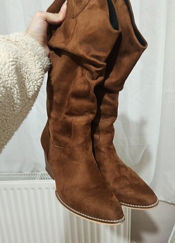 Zara SÜET KOVBOY ÇİZMELERİ