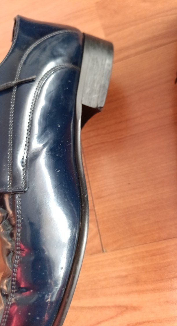 Parlak lacivert Klasik Erkek Ayakkabısı - Görsel 3