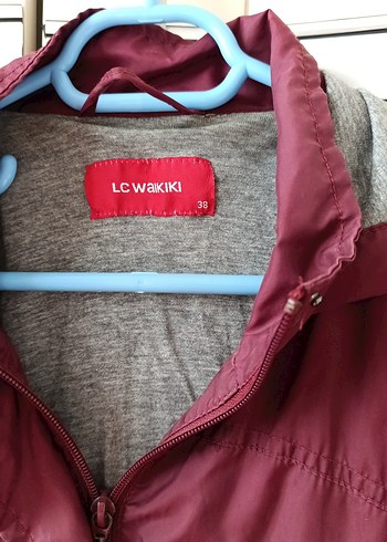 Bordo Midi Kadın yağmurluk - Görsel 2