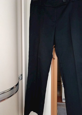 Siyah Kadın Ofis Kumaş Pantolon - Görsel 3