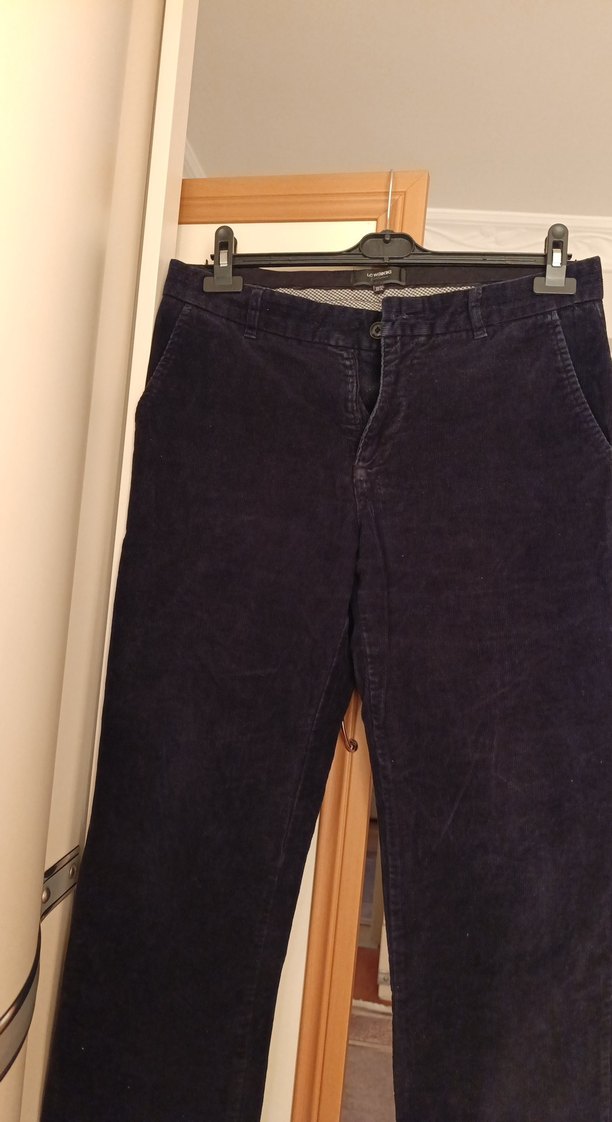 siyah kadife erkek pantolon - Görsel 2