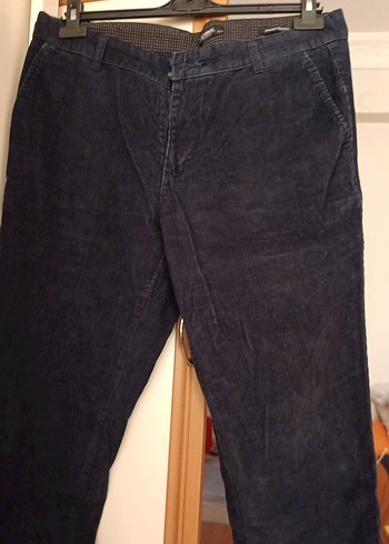 Lacivert kadife Erkek Pantolon - Görsel 2