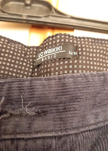 Lacivert kadife Erkek Pantolon - Görsel 3