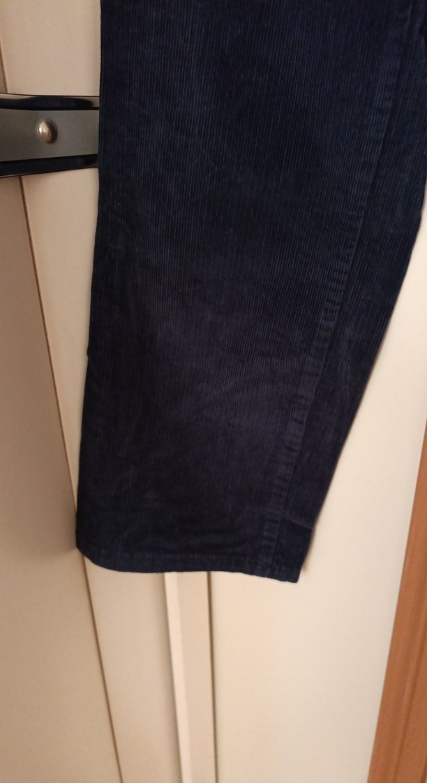 Lacivert kadife Erkek Pantolon - Görsel 4