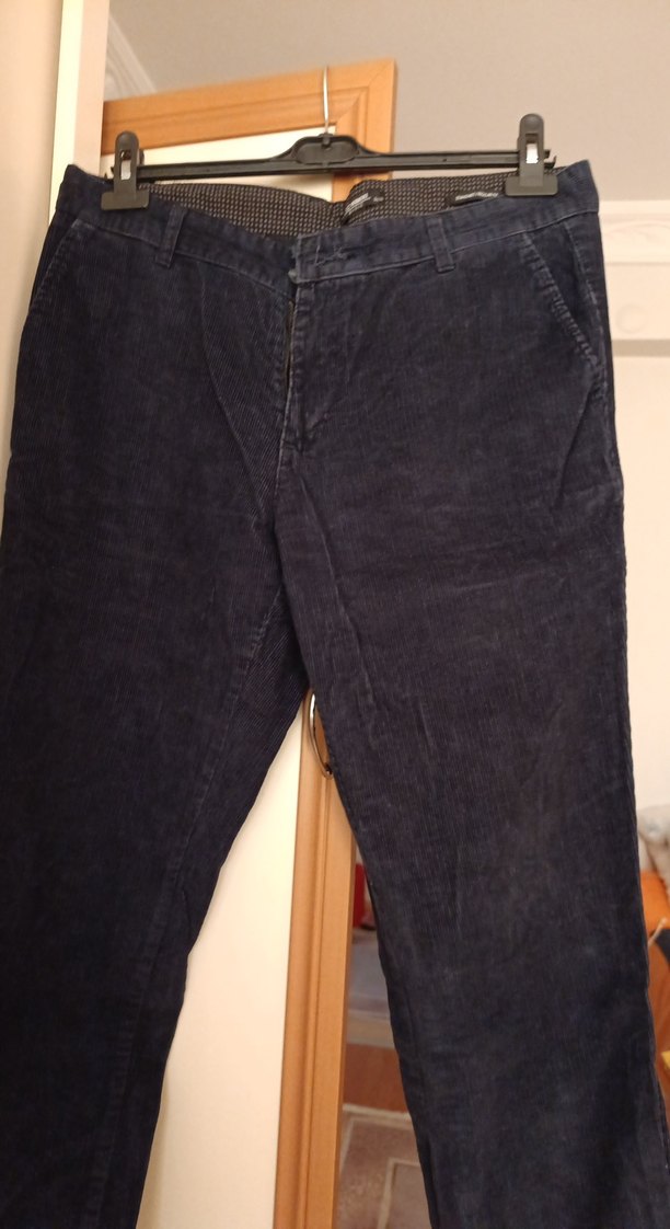 Lacivert kadife Erkek Pantolon - Görsel 2