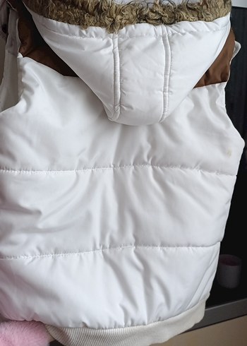 Erkek Beyaz Renkli Fermuarlı Yelek - Görsel 3