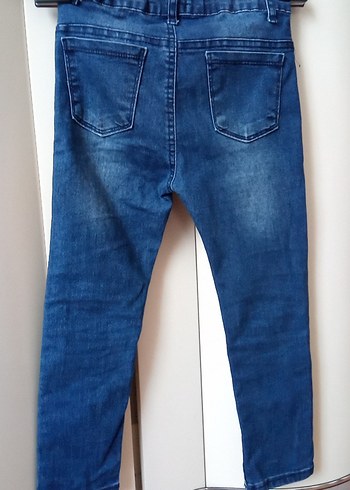 7 Yaş Beden mavi Renk kız Çocuk Mavi Regular Fit Denim Pantolon