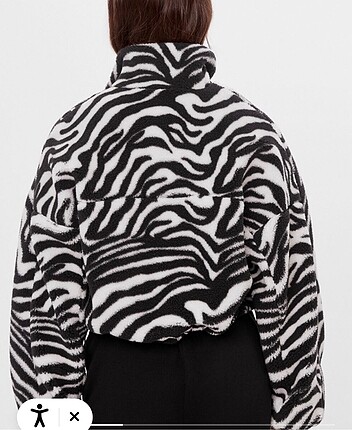 Bershka Bershka Zebra Desenli Ceket