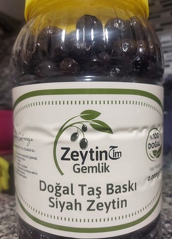 Gemlik Katırlı Köyünden Doğal Taş Baskı Katkısız Siyah Zeytin 2