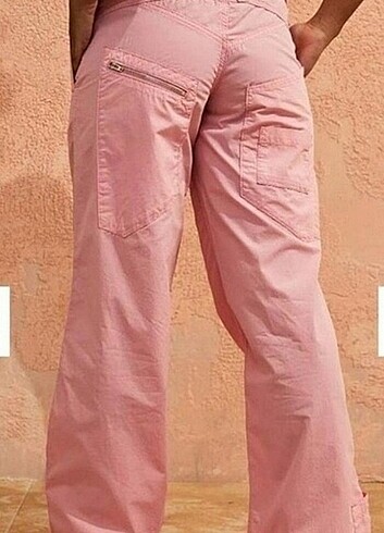 Urban Outfitters Pembe kargo pantolon