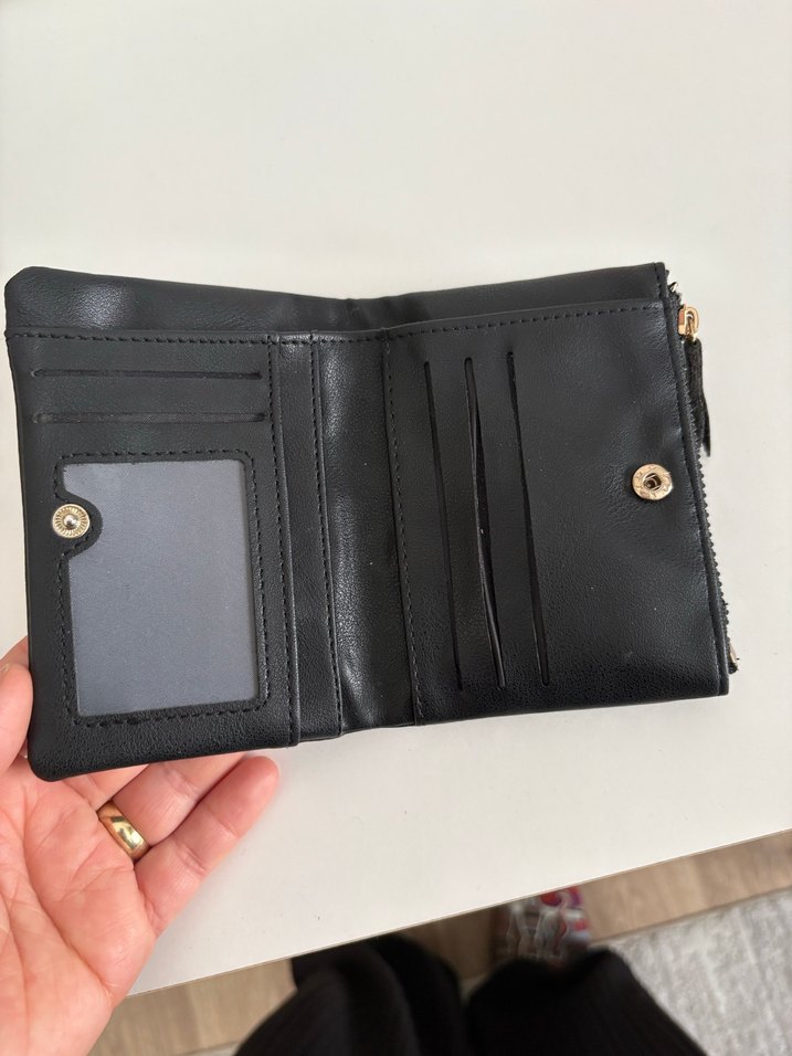 Siyah Fermuarlı Kadın Cüzdanı - Görsel 2