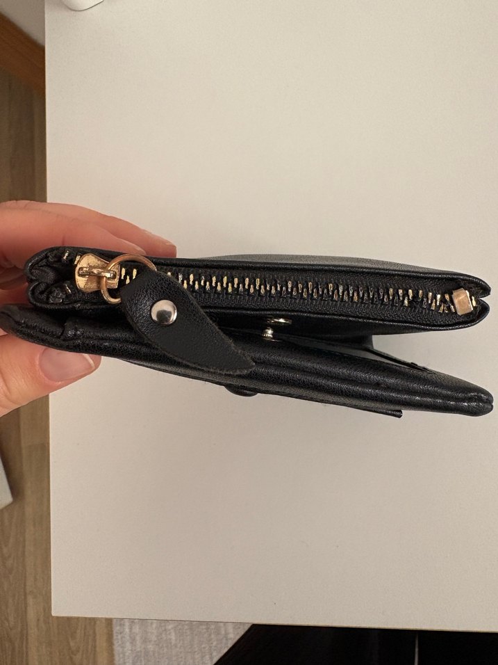 Siyah Fermuarlı Kadın Cüzdanı - Görsel 3