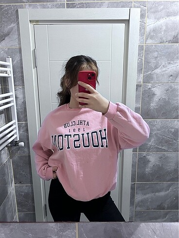 Pembe Polarlı Sweatshit