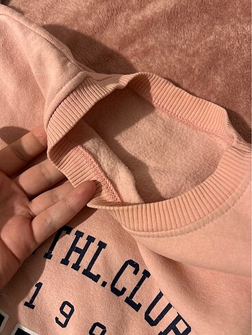 l Beden pembe Renk Pembe Polarlı Sweatshit