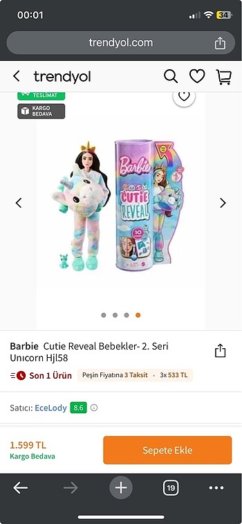 Barbie unicorn